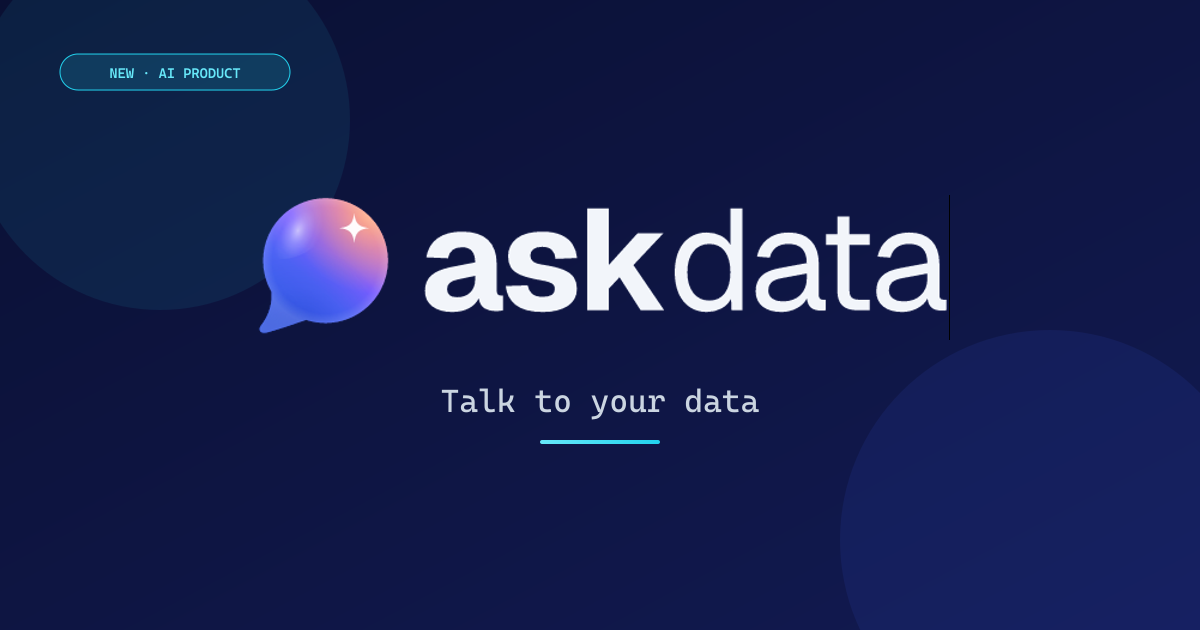 AskData - an AI assistant over company data with integrations and security features